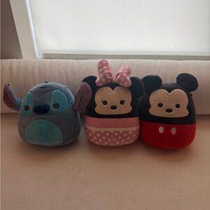 SET OF 3 Disney Squishmallows